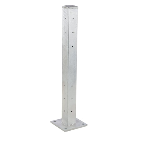 Vestil Galvanized Rigid Post, 43-5/32" GR-F3R-DI-TP42-HDG